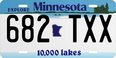 MN license plate 682TXX