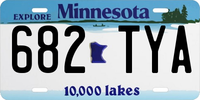 MN license plate 682TYA