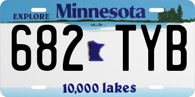 MN license plate 682TYB