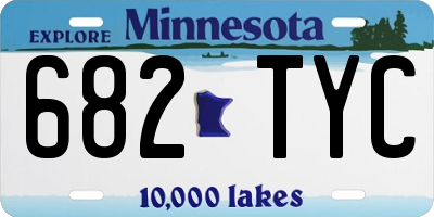 MN license plate 682TYC
