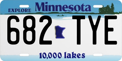 MN license plate 682TYE