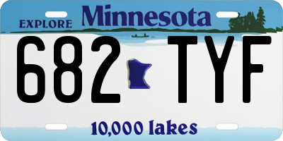 MN license plate 682TYF