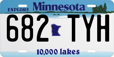 MN license plate 682TYH