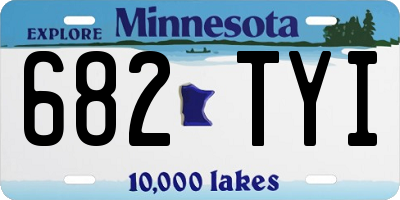 MN license plate 682TYI