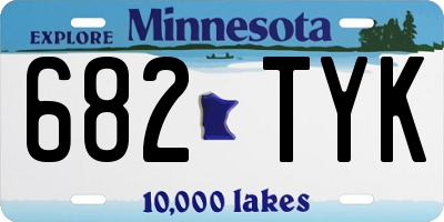MN license plate 682TYK