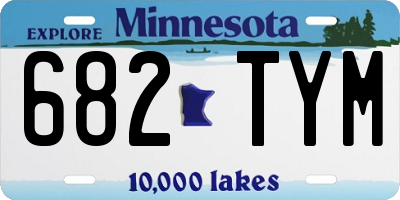 MN license plate 682TYM