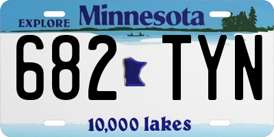 MN license plate 682TYN
