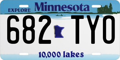MN license plate 682TYO