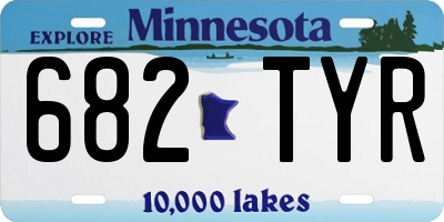 MN license plate 682TYR