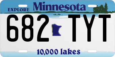MN license plate 682TYT