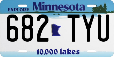 MN license plate 682TYU