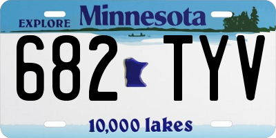 MN license plate 682TYV