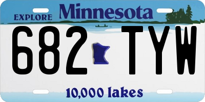 MN license plate 682TYW