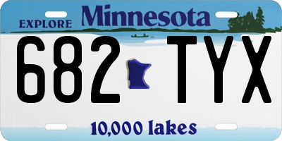 MN license plate 682TYX