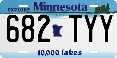 MN license plate 682TYY
