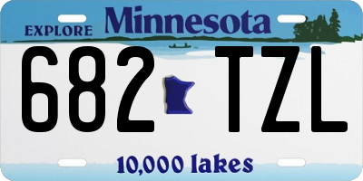 MN license plate 682TZL