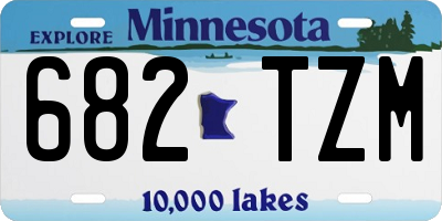 MN license plate 682TZM