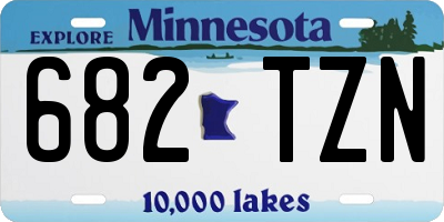 MN license plate 682TZN