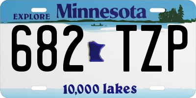 MN license plate 682TZP
