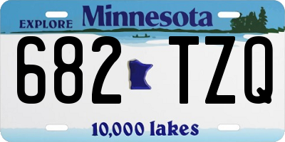 MN license plate 682TZQ