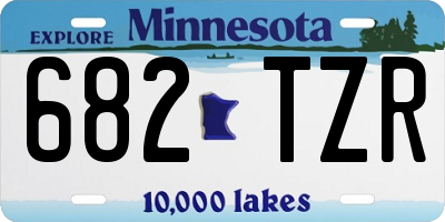 MN license plate 682TZR