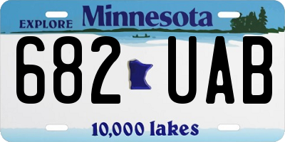 MN license plate 682UAB
