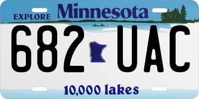 MN license plate 682UAC