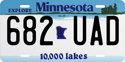 MN license plate 682UAD