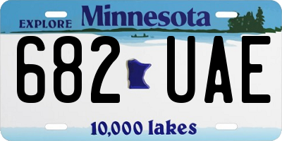 MN license plate 682UAE