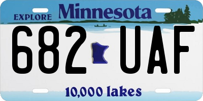 MN license plate 682UAF