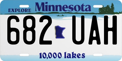 MN license plate 682UAH