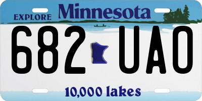 MN license plate 682UAO