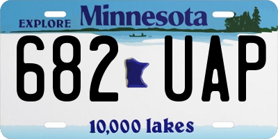 MN license plate 682UAP