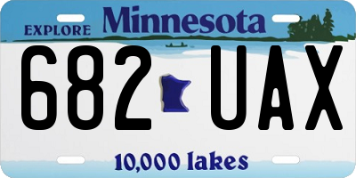 MN license plate 682UAX