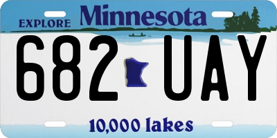 MN license plate 682UAY