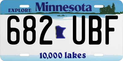MN license plate 682UBF