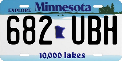 MN license plate 682UBH