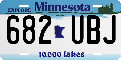 MN license plate 682UBJ
