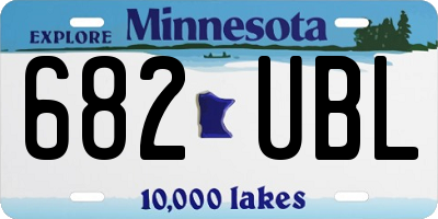 MN license plate 682UBL