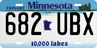 MN license plate 682UBX