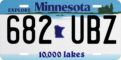 MN license plate 682UBZ