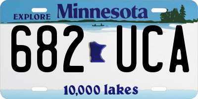 MN license plate 682UCA