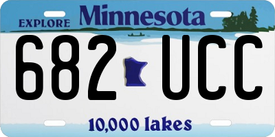 MN license plate 682UCC