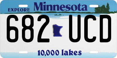 MN license plate 682UCD