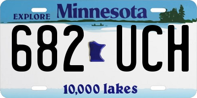 MN license plate 682UCH