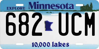 MN license plate 682UCM