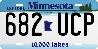 MN license plate 682UCP