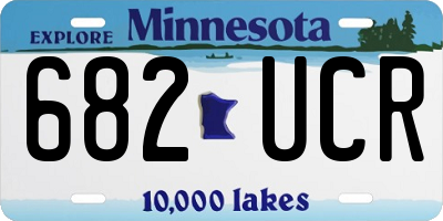 MN license plate 682UCR