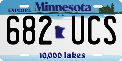 MN license plate 682UCS