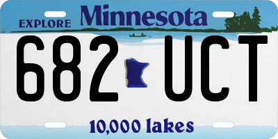 MN license plate 682UCT